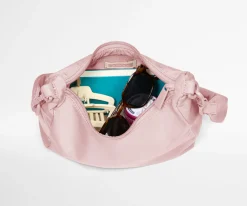Featherlight Duo Crossbody in Blush Pink