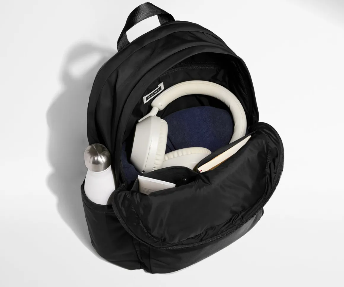 Large Featherlight Backpack in Jet Black